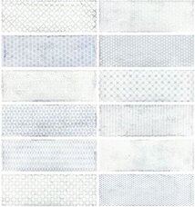 Плитка настенная Fabresa Arles Snow Decor Mix (12 дизайнов) 10x30