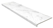 Ступень фронтальная Gres de Aragon Marble Anti-Slip Recto Carrara Blanco 31,5х120