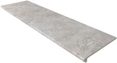 970448 Ступень фронтальная Gres de Aragon Petra Smooth Round. Gris 33х120