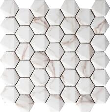 Мозаика Grespania Marmorea Calacata Hexagonal 69HE-CA 30х34,6