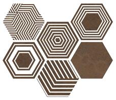 Керамогранит ITT Ceramica Pier17 Hexa Copper 23,2x26,7