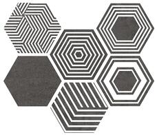 Керамогранит ITT Ceramica Pier17 Hexa Zinc 23,2x26,7