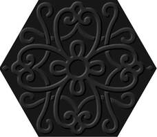 Керамогранит	ITT Ceramic 	Flora Hexa Black	23,2x26,7