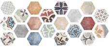 Керамогранит	ITT Ceramic 	Marrakech Hexa (20 вариаций) 23,2x26,7 