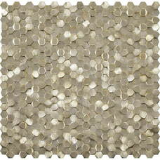 L244008731 Мозаика L'antic Colonial Metal Mosaics Gravity Aluminium 3D Hexagon Gold 30,7x30,1