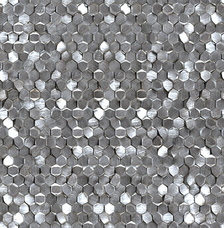 L244008711 Мозаика L'antic Colonial Metal Mosaics Gravity Aluminium Hexagon Metal 30,7x30,4
