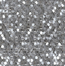 L244008711 Мозаика L'antic Colonial Metal Mosaics Gravity Aluminium Hexagon Metal 30,7x30,4