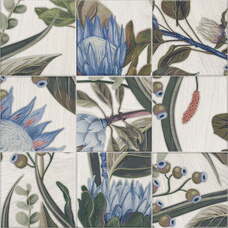 PT03339 Керамогранит Mainzu Bottega Decor Blue Leaves 20x20