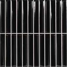 Плитка настенная Monopole Melody Black черная 20x20 Плитка настенная Monopole Melody Black черная 20x20