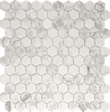 Мозаика Onix Rev. Hex. Carrara Adz Matte Malla 30,1x29