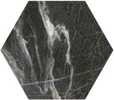 Керамогранит Oset Calacattas-Pulpis Marquina Gold Hex 20x24