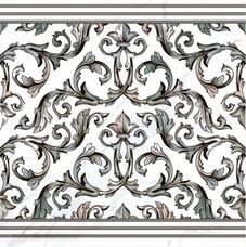 Декор Pamesa Marbles White Dec. Cenefa Malaquita Blanco Rect. 60x60