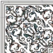 Декор Pamesa Marbles White Dec. Giro Malaquita Blanco Rect. 60x60