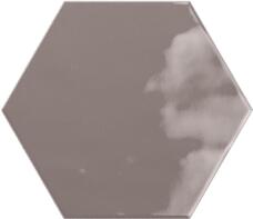 PT03139  Плитка керамическая Ribesalbes Geometry Hex Charcoal Glossy 15х17,3