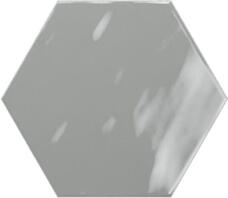 PT03138  Плитка керамическая Ribesalbes Geometry Hex Grey Glossy 15х17,3