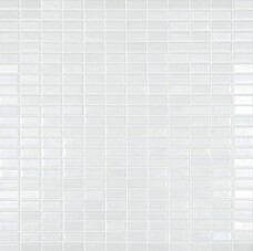 Мозаика Vidrepur Bijou White Satin Перламутровый (на сетке) 31,7х31,7