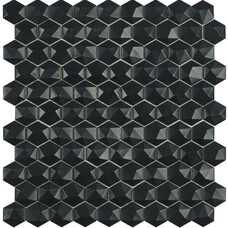 Мозаика Vidrepur Hex Nordic № 903 Черный (на сетке) 30,7х31,7
