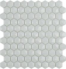 Мозаика Vidrepur Hex Nordic № 909 D Св.серый (на сетке) 30,7х31,7