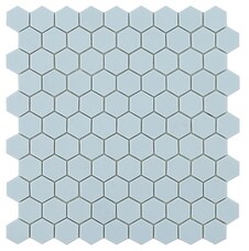 Мозаика Vidrepur Hex Nordic № 925 D Голубой (на сетке) 30,7х31,7