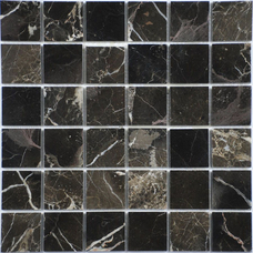 35870 Мозаика FK Marble Classic Mosaic China Emperador Dark 48-6P полированная (чип 4,8х4,8) 30,5х30,5