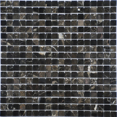 35868 Мозаика FK Marble China Emperador Dark 15-6P полированная (чип 1,5х1,5) 30,5х30,5