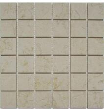 35405 Мозаика FK Marble Classic Mosaic Botticino 48-6P полированная (чип 4,8х4,8) 30,5х30,5