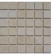 35406 Мозаика FK Marble Classic Mosaic Botticino 48-6T состаренная (чип 4,8х4,8) 30,5х30,5