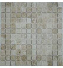 35795 Мозаика FK Marble Classic Mosaic Cappucino Beige 23-4P  полированная (чип 2,3х2,3) 30,5х30,5