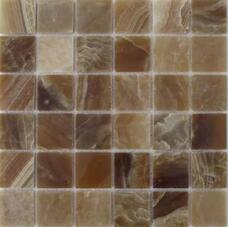 35506 Мозаика FK Marble Classic Mosaic Caramel Onyx 48-8P полированная (чип 4,8х4,8) 30,5х30,5