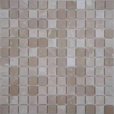 35684 Мозаика FK Marble Classic Mosaic Crema Marfil 23-6P  полированная (чип 2,3х2,3) 30,5х30,5
