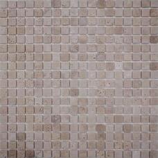 35852 Мозаика FK Marble Classic Mosaic Light Travertine 15-4P  полированная (чип 1,5х1,5) 30,5х30,5