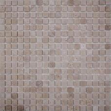 35691 Мозаика FK Marble Classic Mosaic Light Travertine 15-4T  состаренная (чип 1,5х1,5) 30,5х30,5