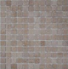 35694 Мозаика FK Marble Classic Mosaic Light Travertine 23-4T  состаренная (чип 2,3х2,3) 30,5х30,5