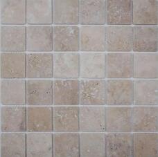 35867 Мозаика FK Marble Classic Mosaic Light Travertine 48-4P  полированная (чип 4,8х4,8) 30,5х30,5