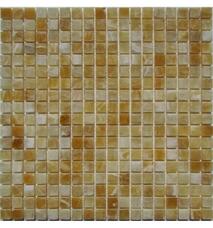 30083 Мозаика FK Marble Classic Mosaic M073-15-8P Onyx Yellow полированная (чип 1,5х1,5) 30,5х30,5