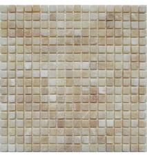 30084 Мозаика FK Marble Classic Mosaic M073-15-8T Onyx Yellow состаренная (чип 1,5х1,5) 30,5х30,5