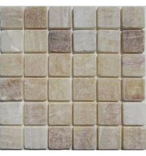 35435 Мозаика FK Marble Classic Mosaic M073-48-10T Onyx Yellow состаренная (чип 4,8х4,8) 30,5х30,5