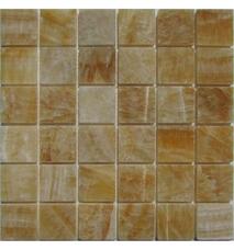 35434 Мозаика FK Marble Classic Mosaic M073-48-8P Onyx Yellow полированная (чип 4,8х4,8) 30,5х30,5