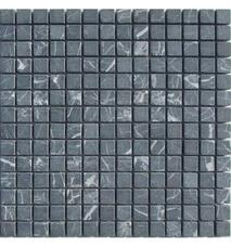 35229 Мозаика FK Marble Classic Mosaic M081-20-8T Nero Marquina состаренная (чип 2х2) 30,5х30,5
