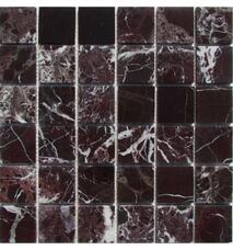 35428 Мозаика FK Marble Classic Mosaic Rosso Levanto 48-6P полированная (чип 4,8х4,8) 30,5х30,5