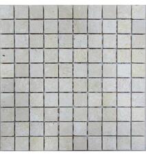 30054 Мозаика FK Marble Classic Mosaic Travertine 30-7M матовая (чип 3х3) 32х32