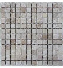 35671 Мозаика FK Marble Classic Mosaic Travertine 23-7T состаренная (чип 2,3х2,3) 30,5х30,5