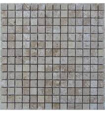 35672 Мозаика FK Marble Classic Mosaic Travertine Latte 23-7T состаренная (чип 2,3х2,3) 30,5х30,5