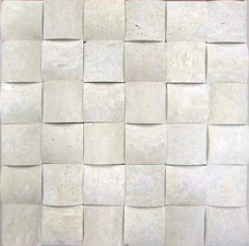 30057 Мозаика FK Marble Travertine 3D 50-15M матовая 30х30