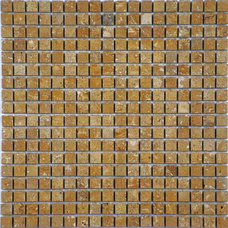 36167 Мозаика FK Marble Travertine Noce 15-7P полированная 30,5х30,5