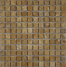 36168 Мозаика FK Marble Travertine Noce 23-7P полированная 29,8х29,8