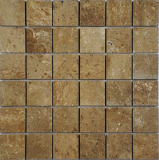 36169 Мозаика FK Marble Travertine Noce 48-7P полированная 298*298