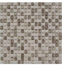 35832 Мозаика FK Marble Mix Mosaic Cappuccino Cream 15-4T  (Турция) состаренная (чип 1,5х1,5) 30,5х30,5