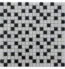 35350 Мозаика FK Marble Mix Mosaic Checkers 15-6P полированная (чип 1,5х1,5) 30,5х30,5