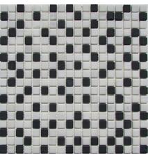 35437 Мозаика FK Marble Mix Mosaic Checkers 15-6T состаренная (чип 1,5х1,5) 30,5х30,5